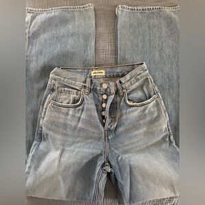 GRLFRND Brooklyn High Rise Straight Jeans in Miracle Mile
